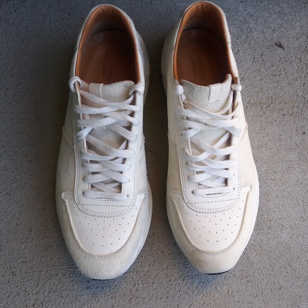 Mens RARE White Horsehide Viberg Sneakers Sz 9 Sold Out Everywhere - Picture 5 of 7